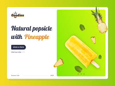 Goodies - Popsicle sticks landing page is now live! animation colors creative design dribbble figma prototype motion motion design motion graphics prototype summer ui ui design ui ux user experience user interface uxdessign website website design