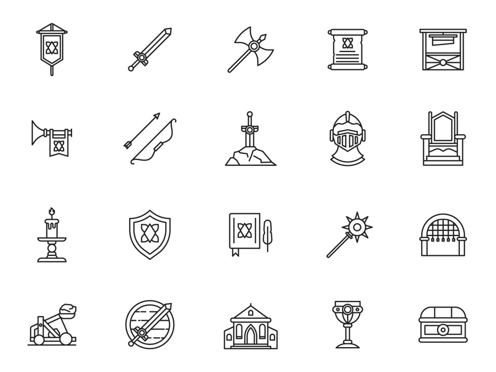 Medieval Era Icons by Graphic Pear on Dribbble