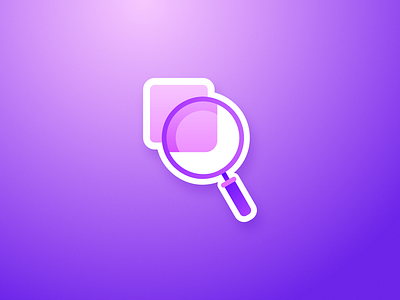 Zoomtastic 🔍 affinity designer gradient icon javascript logo magenta magnifier open source purple web