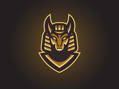 Anubis animal anubis branding egypt esports god gold logo mascot osiris pharao pyramide sports