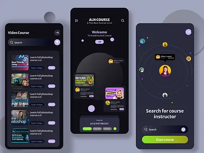 Online Course Platform Mobile app adobe xd design thinking human computer interaction (hci) interaction design mobile app design prototyping responsive design ui design usability testing user centered design user experience user interface user research ux design visual design