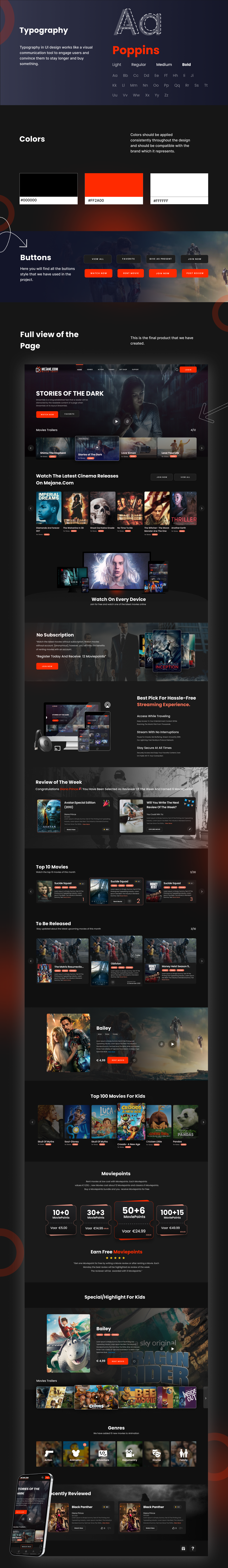 Mejane - OTT Platform | Case study apple tv branding case study creative designers illustration interface mobile design modern netflix online streaming ott platfrom product design ui design uiux ux design web design web platfrom website