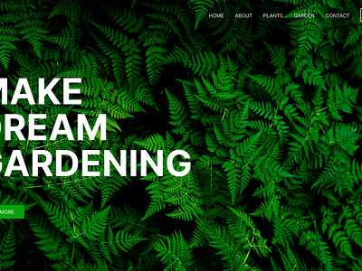 Gardening Landing Page Design animation branding ui