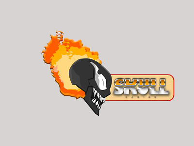 Skull Gaming fire gaming logo ghost graphic design rider skull