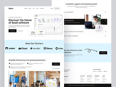 SaaS Task Management Landing Page Design clean design graphic design homepage landing page management minimal saas saas app saas design saas landing saas tools saas websiten design saas wed ui uidex ux web design web3 website