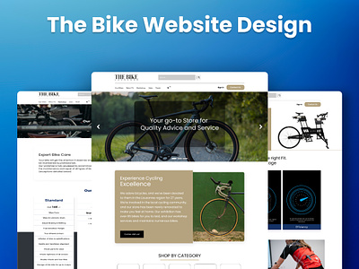 The Bike Website Design about us page contact us cycle website cycle website design landing page ui ui designer uiux user interface web design website design workshop page