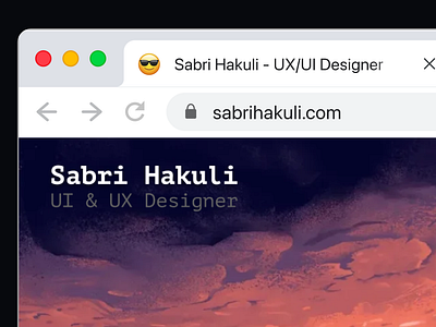 Favicon in Portfolio browser domain domain logo emoji favico figma logo personal logo picture portfolio ui uiux web design website