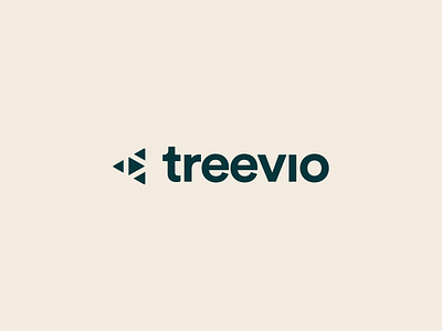 Logotype Treevio black branding design illustration inspiration logo logotype play product saas sign ui ux video website websites white