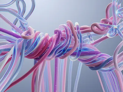 Glass ropes 3d 3d artist 3dillustration abstract background blue branding c4d cgi composition digital design glass inspiration mograph motiondesign pink render tech wallpaper web