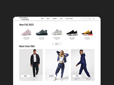 Online store first page store online store sneaker store store ui ui design web design