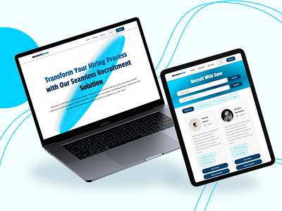RecruitEase - A Recruitment Solution Web App digitalsolution figma frontenddevelopment hiringexperience recruitment ui user interface design ux uxdesign webapp
