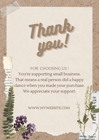 THANK YOU CARD card design graphic design