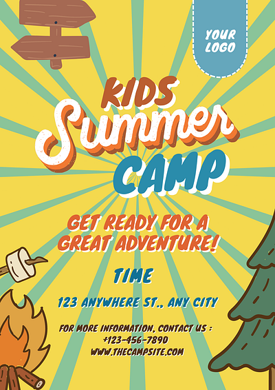 CAMPING POSTER design graphic design poster