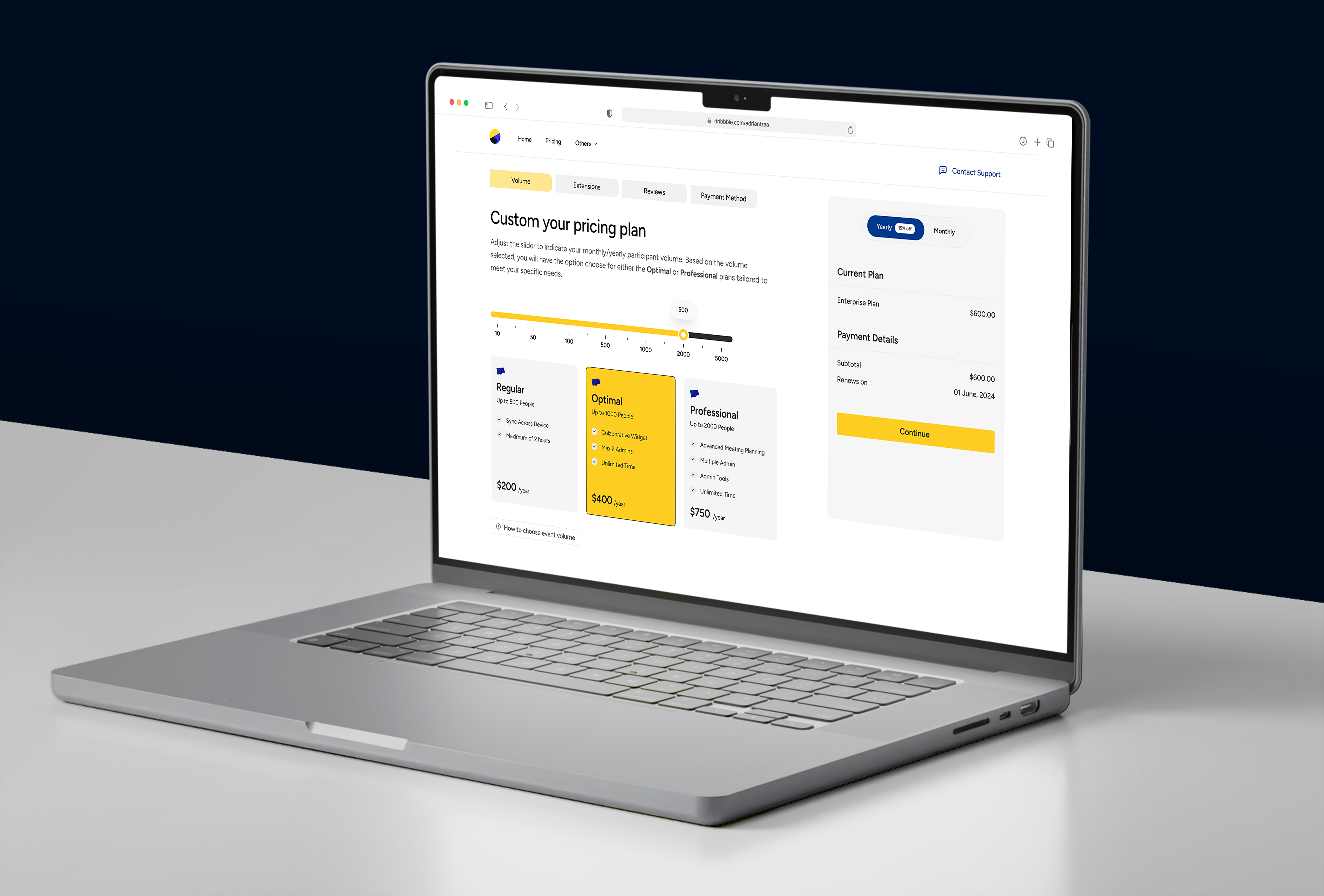 Custom Pricing Plan Saas billing option choose plan comparison minimal monthly payment payment option pricing comparison pricing dashboard pricing option pricing plan purchase saas subscription task management ui design uiux ux design web app yearly payment