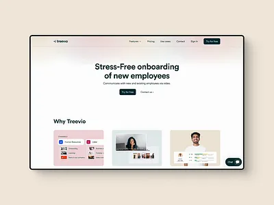 Treevio Website black branding design features footer hero logo presentation saas software testimonials ui usecases ux web website websites white