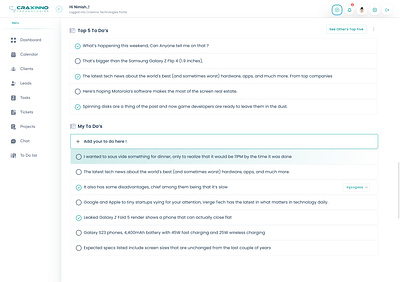 To Do's craxinno craxinnotechnologies figma design list my list my to dos to dos todo ui