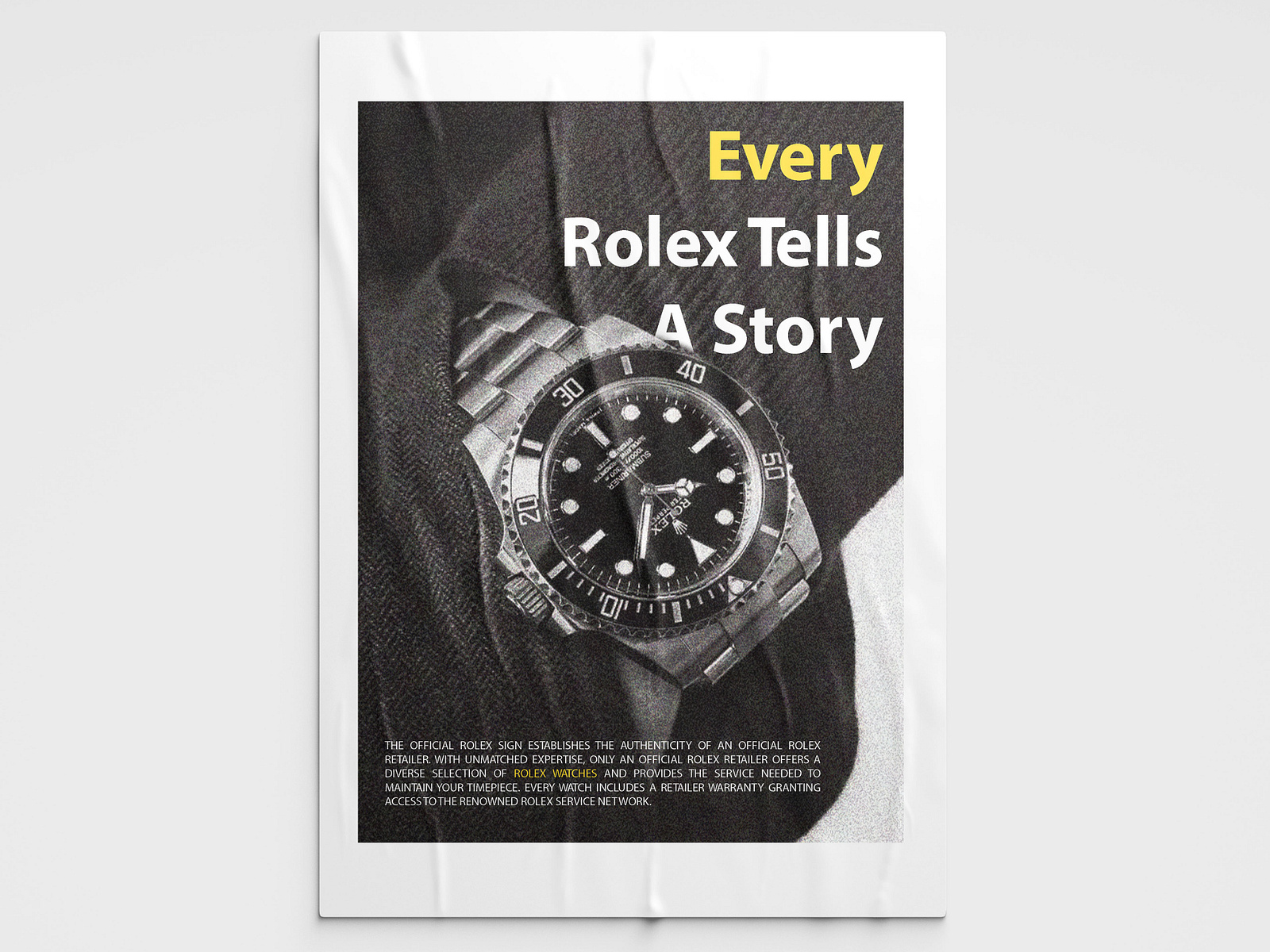 Rolex Poster by Mahsa on Dribbble