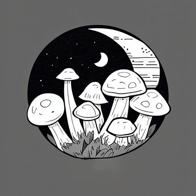 [Logo] Mushroom branding logo