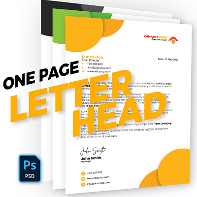 Letter Head Collection Design content design cover design design graphic design