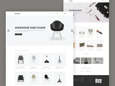 Fashion Shop eCommerce HTML Template - Outside store