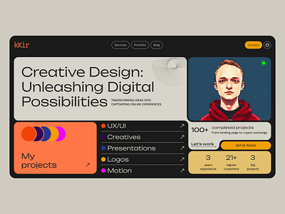 Personal website concept concept design designer personal brand site ui ux