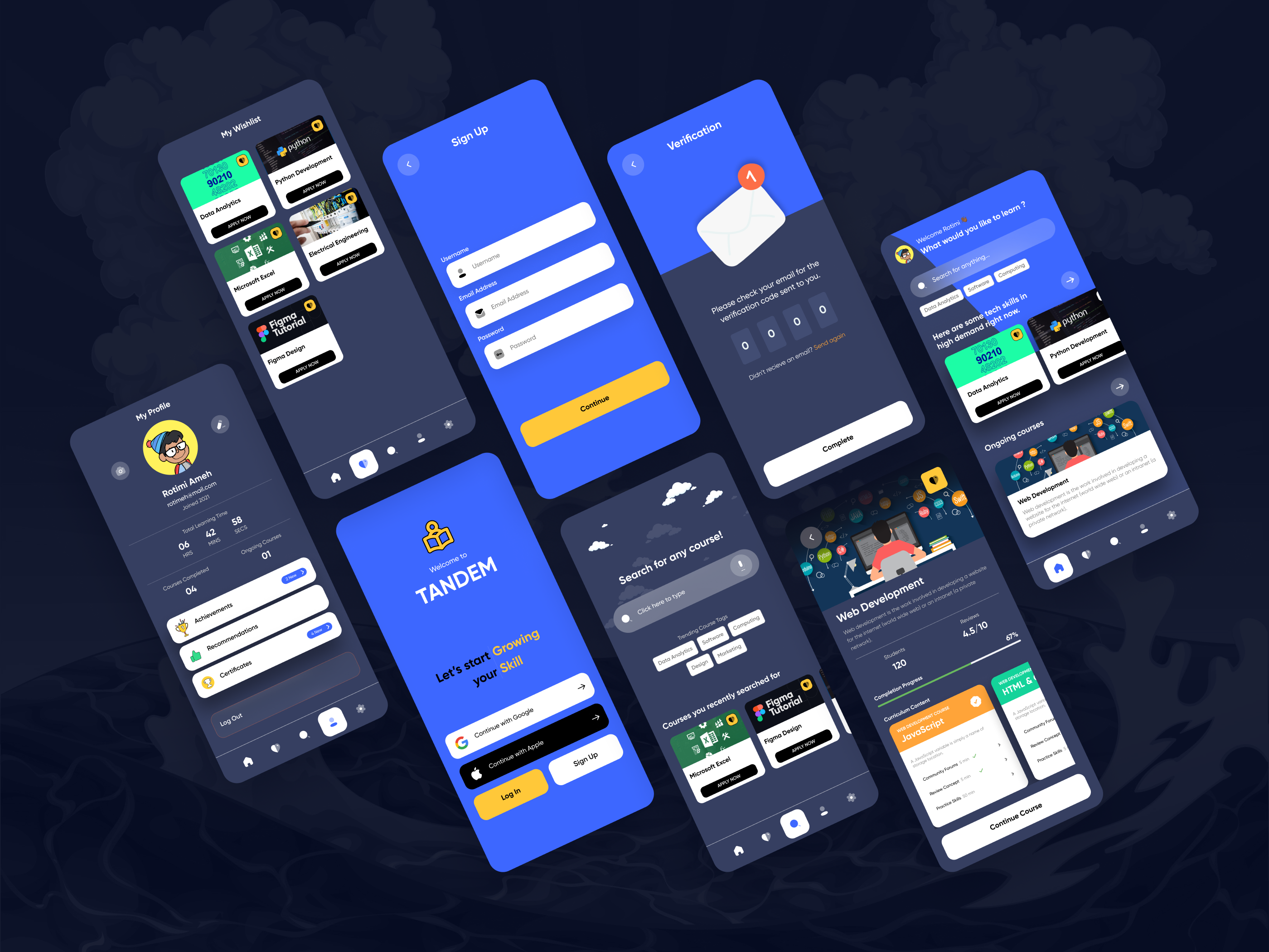 Leaning Mobile App courses design edutech learn mobile app skills
