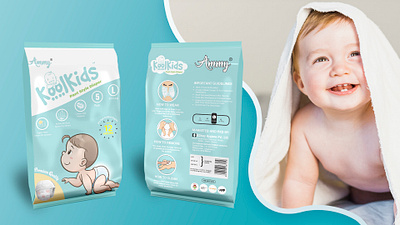 Ammy baby Diapers packaging Design ammy diapers packaging graphic design logo