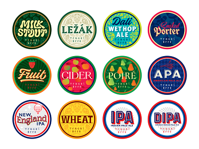 Beer types labels ale apa beer cider dipa ipa label porter stout