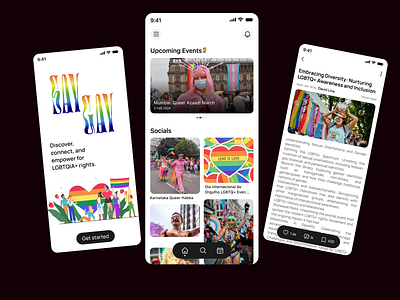 LGBTQ+ rights app #025 app design app ui lgbtq lqbtq mobile design ui design ux design web design