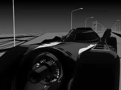 Batmobile Loop 2 3d after effects animation batman batmobile cinema 4d illustration looping motion graphics