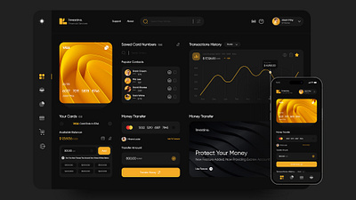Investino Financial User Dashboard application design banking branding client dashboard design finance graphic design mobile ui