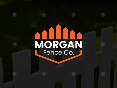 Logo design for fencing company - Morgan Fence Co. brand branding creative design fence firm graphic design house identity illustration logo logo design logo mark logo type mark minimal service typography vector wood