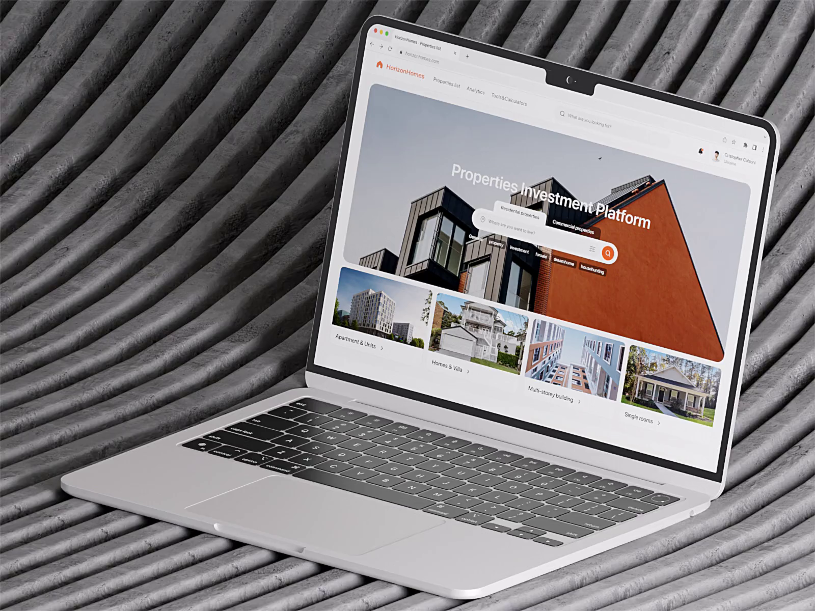 Example of Website Design & Development