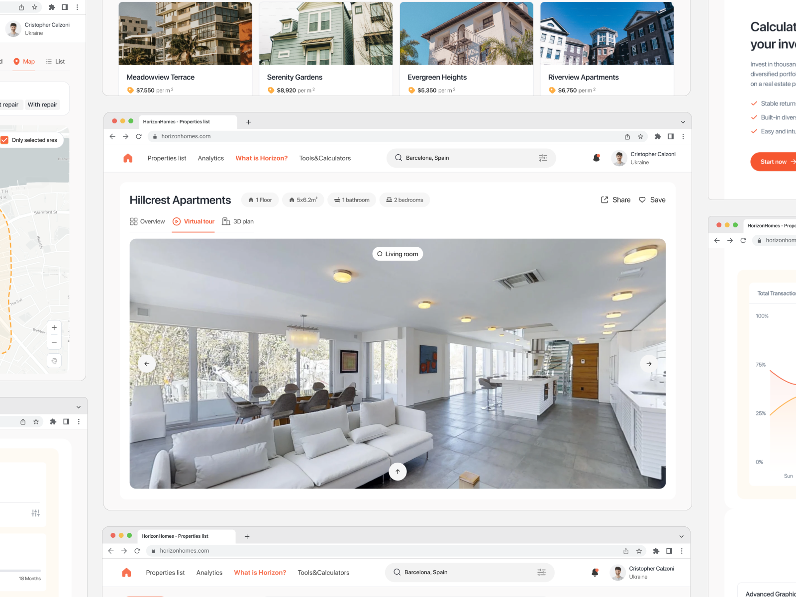 Horizon Homes - Web App UI UX Design For Real Estate Website by ...
