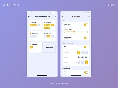 DailyUI 015 ON/OFF Swich 015 app branding dailyui design graphic design illustration ios off on onoff swich ui ux vector