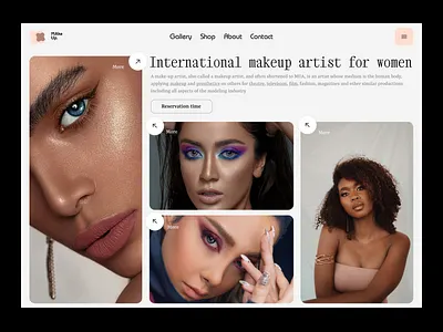 Women's Make-up Training app design application design design makeup makeup ui makeup ui design makeup web design makeup website ui uidesign uiux uiux design webdesign websitedesign