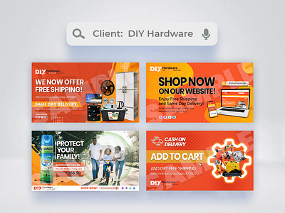 Rectangular Graphics for DIY Hardware [2021] ad ads advertisement advertising design graphic design hardware marketing social media social media post