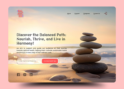 The Balanced Path branding dailyui figma ui uxdesign