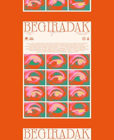 Poster design - Begiradak X color event poster eye graphic design illustrator photo photoshop poster