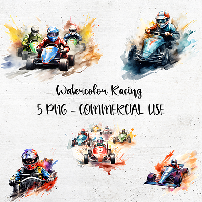 Racing, Race Car Driver Watercolor branding clipart commercial use design graphic design illustration race driver racing transparent background watercolor