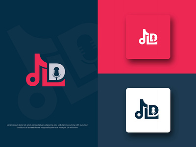 JLD Music Logo creative logo jld music logo logomark logos logotype music logo musician