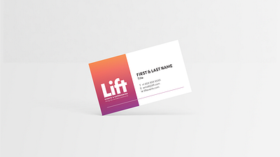 Lift Business Card design graphic design print design