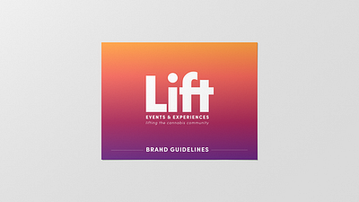 Lift Brand Book brand guidelines branding design graphic design print design