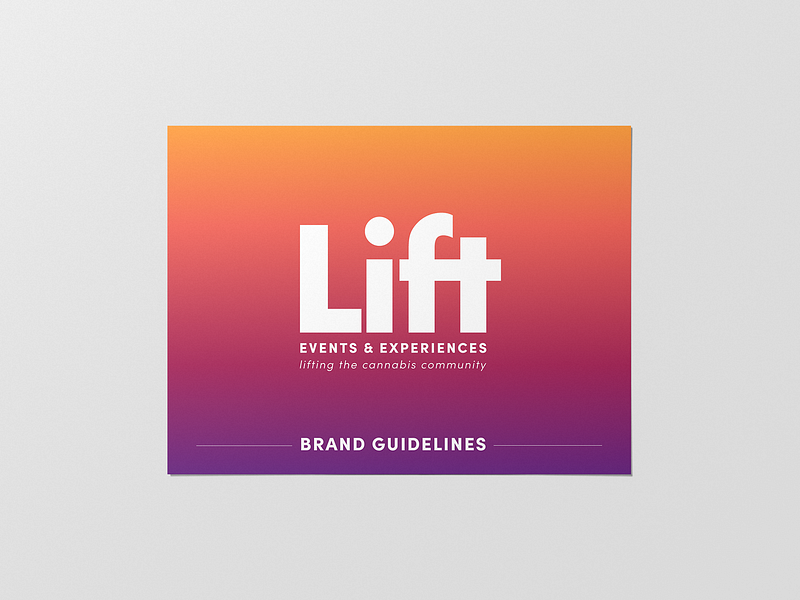 Lift Brand Book brand guidelines branding design graphic design print design