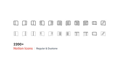 2200+ Notion Icons - Overflow Design app icon duotone figma free freebie icon iconography icons iconset notion notion icon notion template sketch ui icon web icon