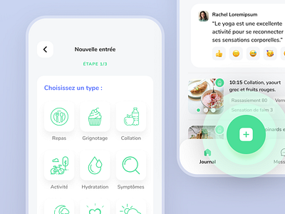 MonSuiviDiet - New Post add app application design diet dietician food health healthy malnutrition medical mobile nutrition nutritionist program publish sport trackers weight weight loss