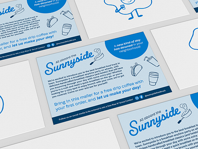 Sunnyside Mailer branding design print design vector