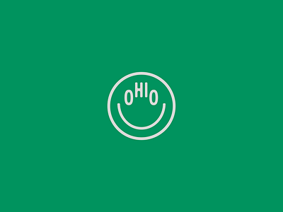 oHIo badge badge branding circle graphic design green identity illustration logo ohio typography