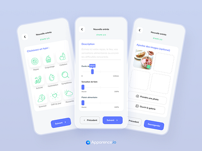 MonSuiviDiet - Creating Post app application design diet dietician food health heathy malnutrition medical mobile nutrition nutritionist post program publish sport trackers weight weight loss