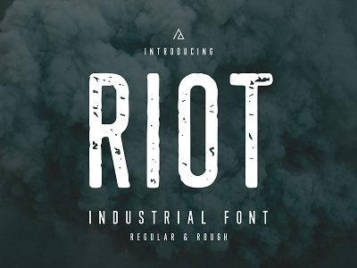Riot - Industrial Font condensed factory font industrial industrial font sans serif vintage
